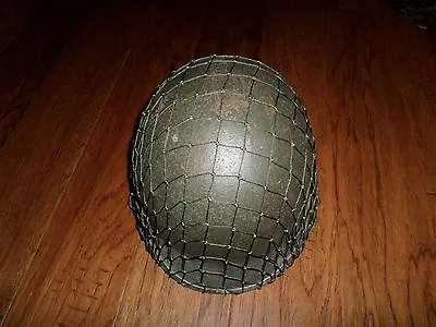 U.s Military Wwii Style Repro M1 Helmet Net With Draw String - Helmet Not Includ • $12.99