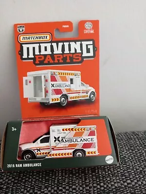Matchbox - Moving Parts 2024 - 2016 Ram Ambulance White • £7.99
