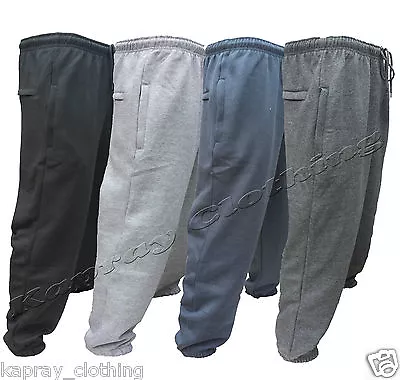 New Mens Fleece Joggers Jogging Tracksuit Bottoms Trousers Pants Size S - 6xl • £11.99