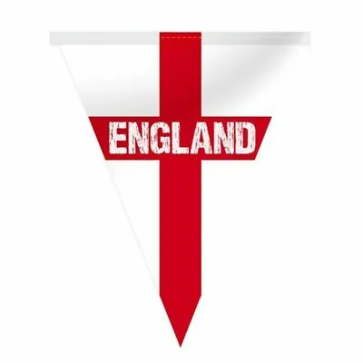 £3.69 • Buy England Bunting 5 Metres (12 Flags) Football World Cup 2022 St George