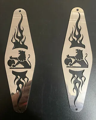 Holden HQ HJ HX HZ WB Ute Polished Stainless Vent Covers Old Lion Logo With Flam • $70