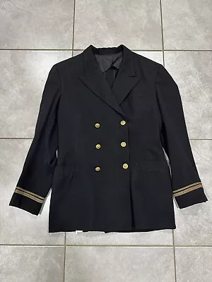 Vintage US Navy Officer Service Dress Blue SDB Uniform Coat Jacket • $71.99