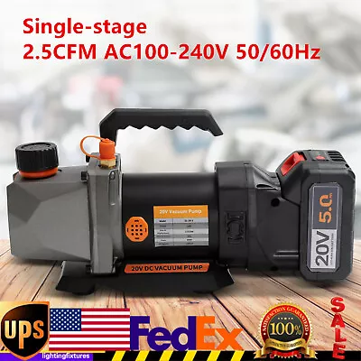 80W Single-Stage Vacuum Pump Black Vacuum Pump Pure-copper Motor 20V NEW • $127.30