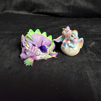 Mood Dragons  Snoozy Comfy & Cozy  Resin Figures - 1998 - Retired • $34