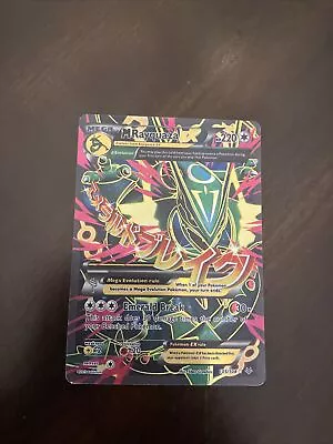 FULL ART Mega M Rayquaza EX ULTRA RARE 105/108 XY Roaring Skies Pokemon Holo • $39.99