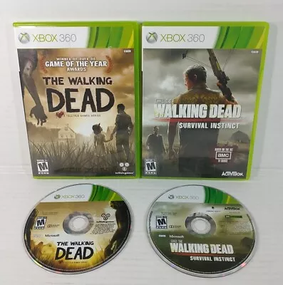 The Walking Dead A Telltale Games Series Microsoft Xbox 360 + Survival Instinct • $15.19