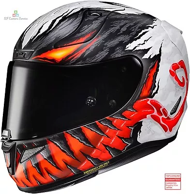 HJC Motorcycle Helmet Full Face HJH217 Anti Venom (MC1SF) Size: L MARVEL RPHA11 • $581.70