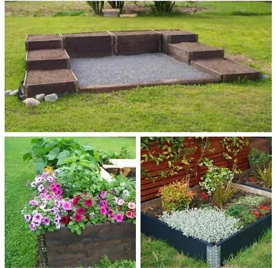 £12 • Buy 1240x840mm Raised Beds Pallet Collars Heat Treated For Garden No Dig Allotment 