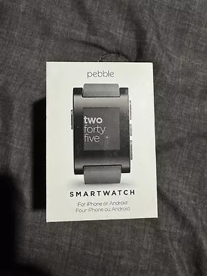 Pebble Classic BLACK Plastic Case Black Classic Buckle - (301RD) • $85