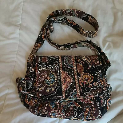 Vera Bradley Lindsay Crossbody Kensington Retired Flap Magnetic Button Closure • $18.99