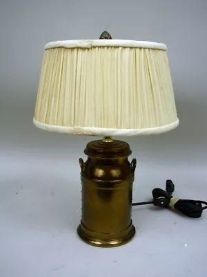 12  Metal Milk Can Accent Lamp With Original Shade • $45