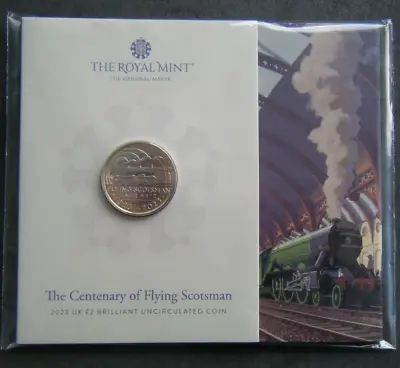 2023 Flying Scotsman £2 Two Pound Coin Brilliant Uncirculated Pack - Charles Iii • £13.99