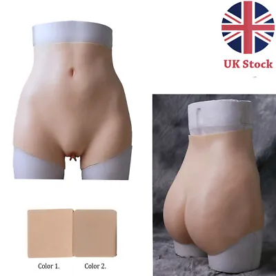 Silicone Short Panty Thicken Hip Underwear Vagina Pant For Transgender Cosplay • £92