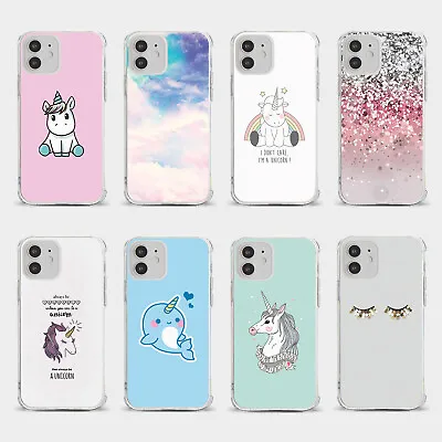 Case For Iphone 15 14 13 12 11 Se 8 Pro Shockproof Phone Cover Cute Unicorns • £5.99