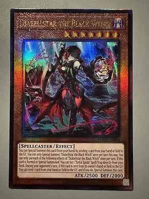 Yugioh Diabellstar The Black Witch Asia English Edition Agov-ae006 Ultimate Rare • $45