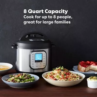 Instant Pot Duo 8L / 8Q Electric Multi Function Cooker Stainless Steel 1000W • £70