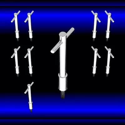 $44.99 • Buy Chrome 5/16 Valve Cover T Handles X10 Fits F E Ford Engines 352 360 390 427 428