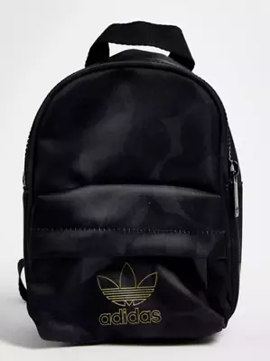£25 • Buy Adidas Originals X Marimekko Mini Backpack In Tonal Black Floral Print