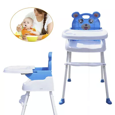 4 IN 1 New Baby HIGH CHAIR Portable BABY FEEDING HEIGHT ADJUSTABLE SAFETY Sale! • £25