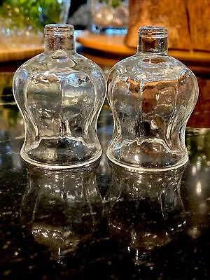 Set Of 2 Votive Candle Clear Glass Peg Votive Candle Holders Panes. • $9.99