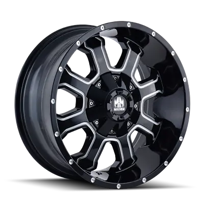 Mayhem Fierce Wheel 8103 Gloss Black Milled Spokes 17X9 6-135 -12mm 106mm • $244.99