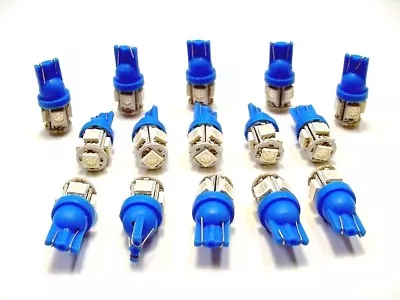 15 BRIGHT Blue 5 LEDs 12V Side Marker License Plate Clock Dash Lights Bulbs Ford • $14.29