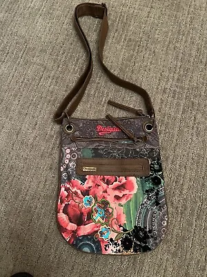 Desigual Unique Vibrant Flower Pattern Crossbody Bag Purse • $25