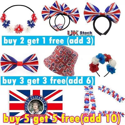 King Charles III Union Jack Hats BoppersGlasses Flags Fancy Dress Accessories • £4.25