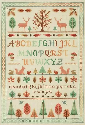 Anchor Counted Cross Stitch Kit - Autumn Forest Sampler - CC74028 • £29.99