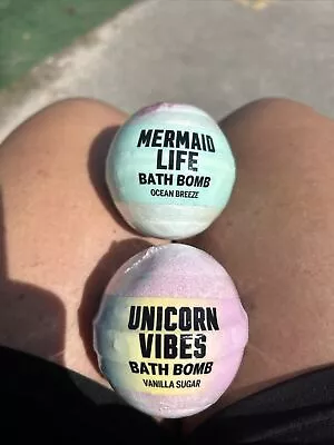 2 Victoria's Sectret Mermaid Life Ocean Breeze Vanilla Sugar Bath Bomb Fizzy #14 • $14.95