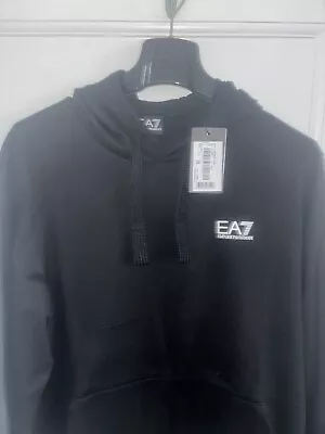 Brand New Mens Emporio Armani EA7 Hoodie In Black Colour Size XLarge • £34.99