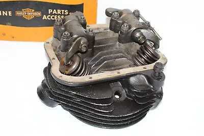 1950up Harley Panhead Motor Front Cylinder Head Rockers Valves Complete • $399.99