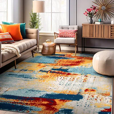 Rugshop Rugs Bohemian Abstract Modern Area Rug On Sale Jute Rugs For Living Room • $47.88