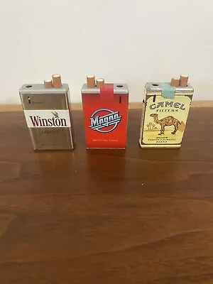 Vintage Winston  Camel And Magna-cigarett Pack Shaped Lighters For Display Only • $25