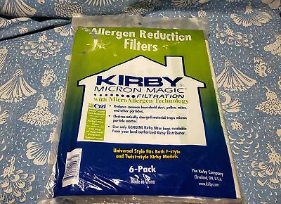 Sealed Pack 6 Kirby Filter Bags W/ Micron Magic Technology Fits F & Twist Style • $12.99