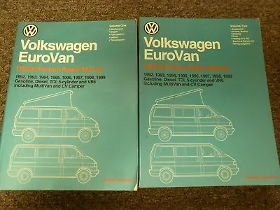 $599 • Buy 1992-1993 Volkswagen VW EuroVan Minivan Shop Service Repair Manual Set CL GL MV