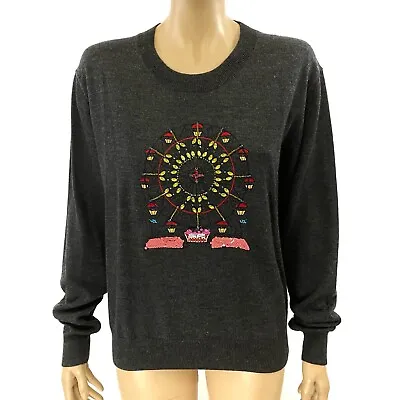 Markus Lupfer Sequin Ferris Wheel Pullover Sweater Size S • $59