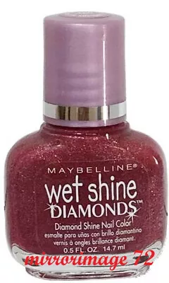 Maybelline Wet Shine Diamonds Shine Nail Polish #470 PLUM SOLITAIRE ~ 'RARE' • $13.89