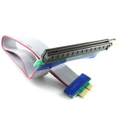 US PCI-E Express 1X To 16X Riser Card Extender Ribbon Flexible Extension Cable • $7.99