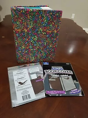 Stretch Fabric Book Covers Protectors Jumbo And Medium Lot Of 6 • $10