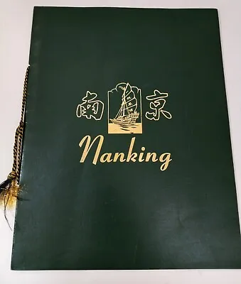 $45 • Buy Original NANKING Tiki Cocktails Chinese Restaurant Menu Anaheim Ca Los Angeles