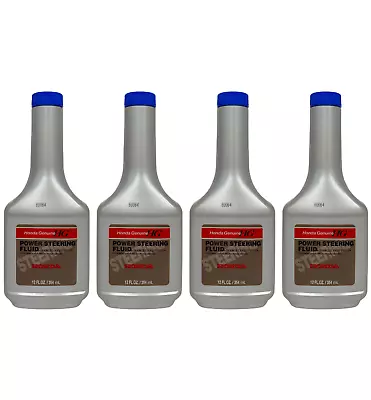 4 New Bottles Genuine HONDA - Power Steering Pump Fluid 12oz 08206-9002 • $34.69