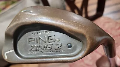 Vintage Golf Club Ping Zing2 L Wedge Black Dot Copper • $48