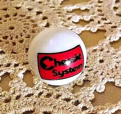 Chessie System Marble White Color Chesapeake Ohio Railroad Red Black Cat Logo. • $22.23