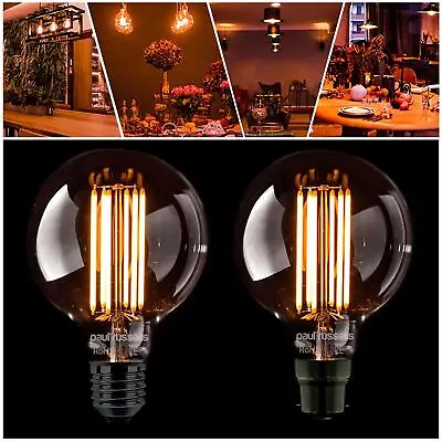 £3.59 • Buy LED G80 Retro Vintage Edison Antique Amber Warm Filament Light Bulb B22 E27 240V
