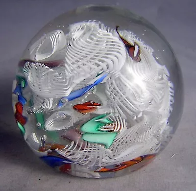 Vintage LATTICINO Zanfirico MURANO Glass Paperweight • $29.95