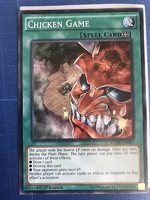 Yugioh 1x Chicken Game CORE-EN067 Common 1st Edition Near Mint • $5.20