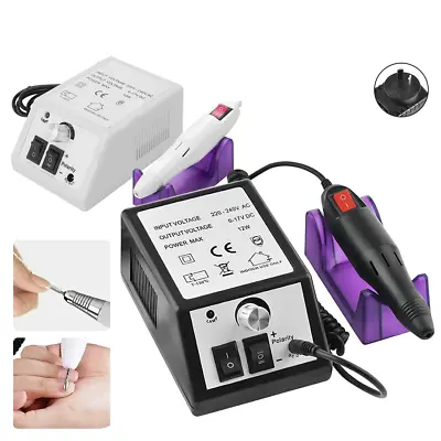 Portable Electric Nail Drill Professional Machine Manicure Pedicure Nail File UK • £11.69