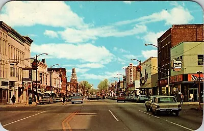 La Porte Indiana Lincolnway Downtown Meyer Rexall Drugs Woolworth Postcard D584 • $7.95