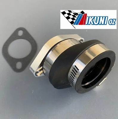 Mikuni Flange Assy 32mm ID 40mm Offset Boot 51-58mm Stud Centres • $54.41